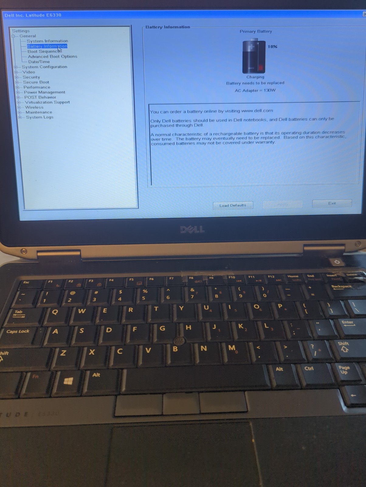 Dell Latitude E-6330 i-7-3rd Gen, 8GB Ram, DvD R/W, No HDD Pls Read Description.