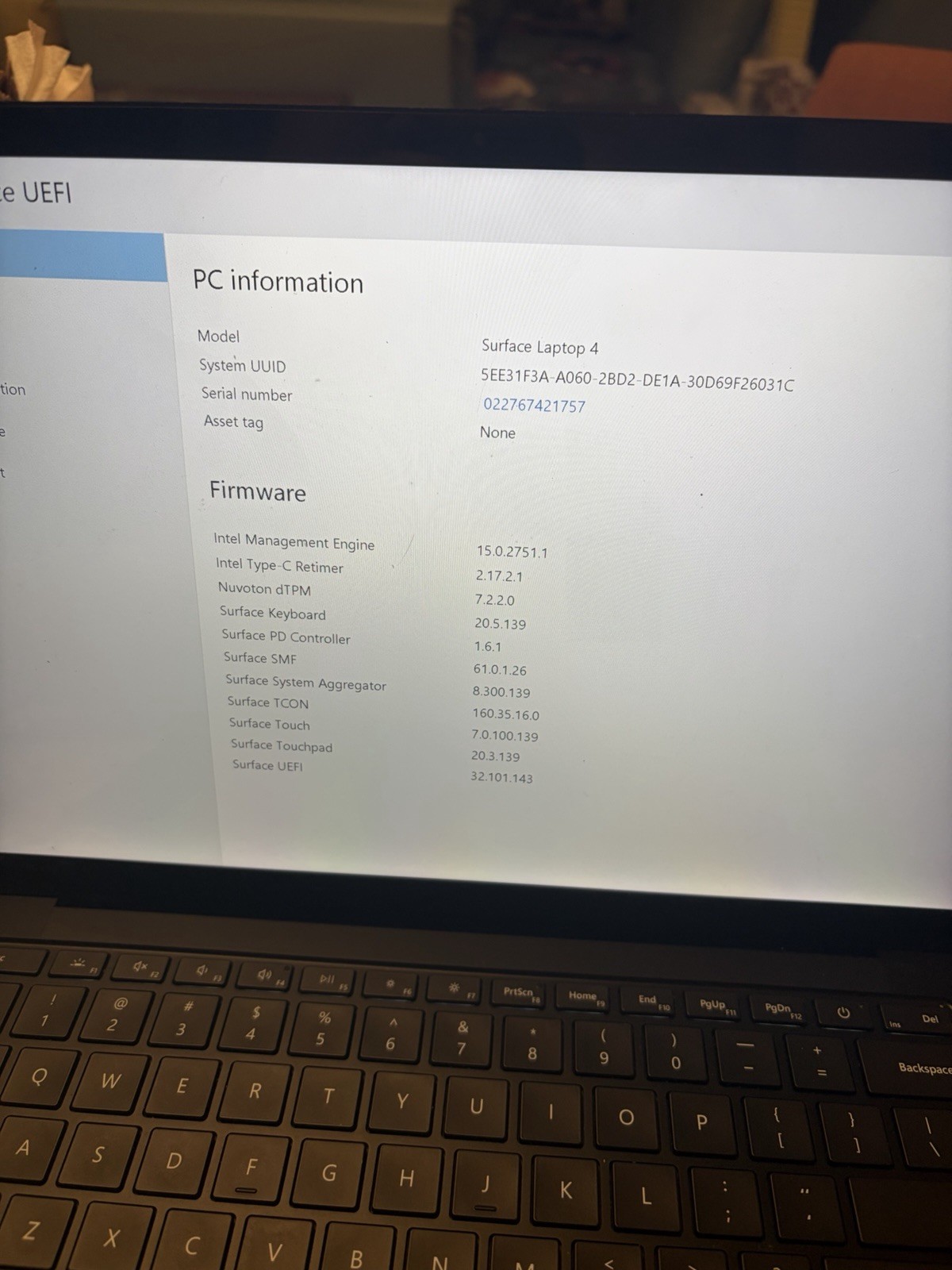 Microsoft Surface Laptop 4 Model 1951 13.5 8GB 512GB SSD