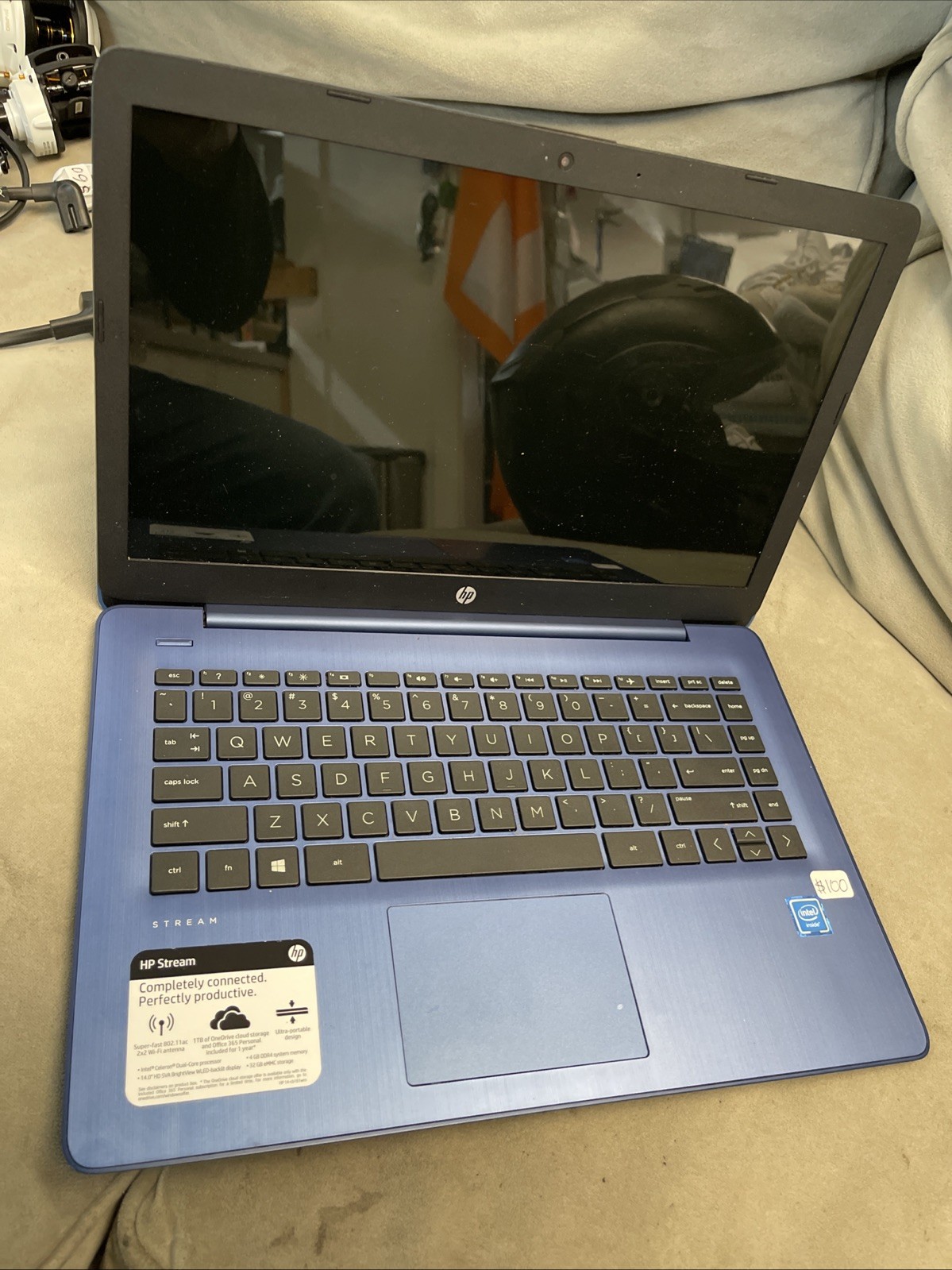 The HP Stream 14-cb161wm is a budget-friendly 14-inch laptop No Power Cord