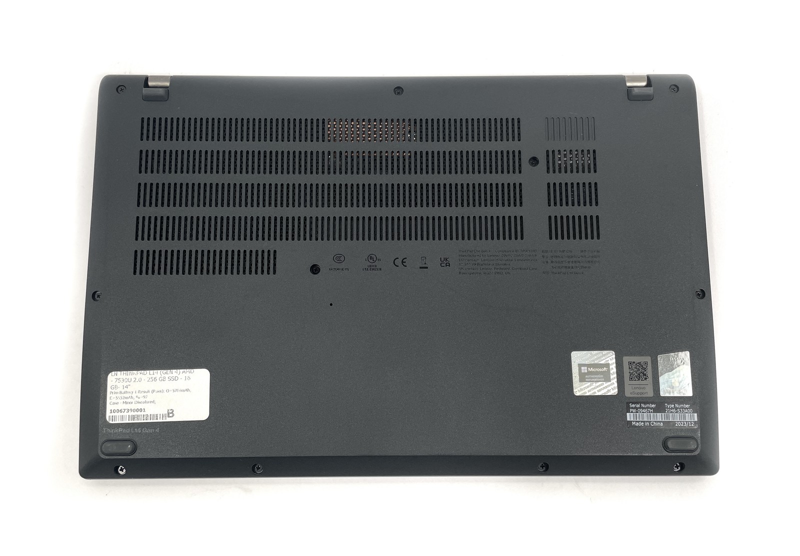 Lenovo ThinkPad L14 Gen 4 Laptop AMD-7530U 2.0GHz 256GB SSD 16GB RAM WIN 11