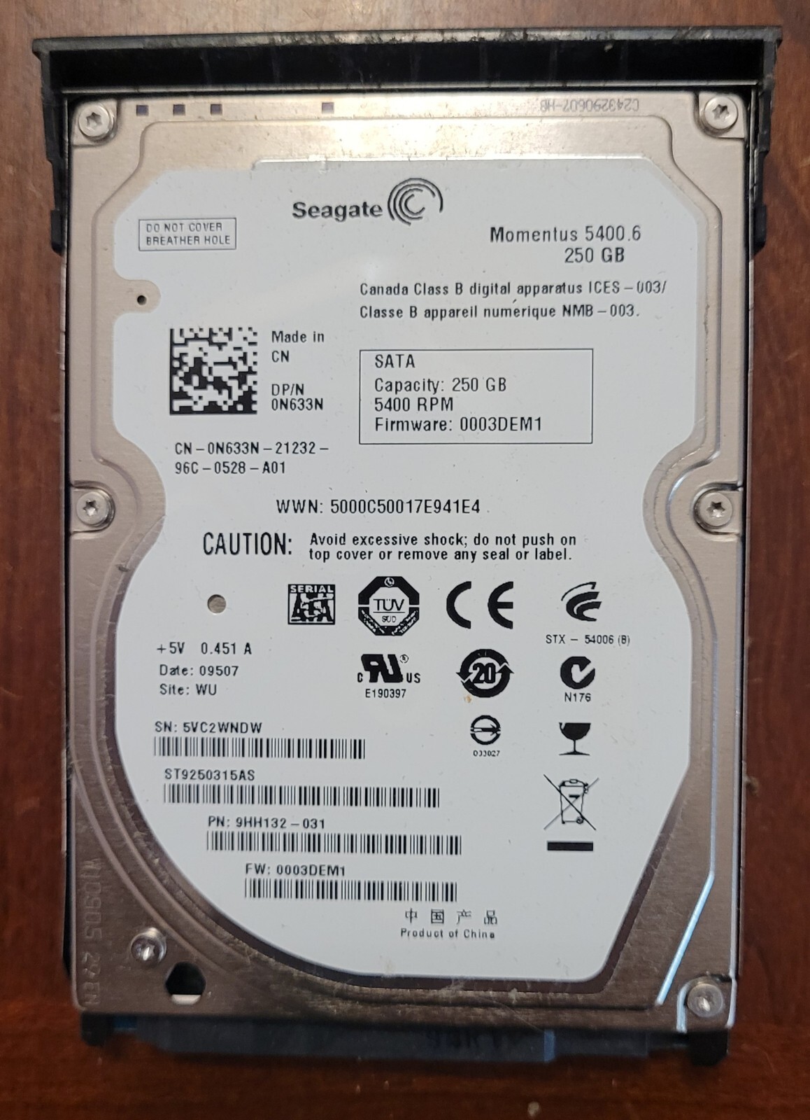 Dell Inspiron 1545 15.6in. 250GB, Intel Celeron Dual Core 2GHz 3GB ~ Parts Only
