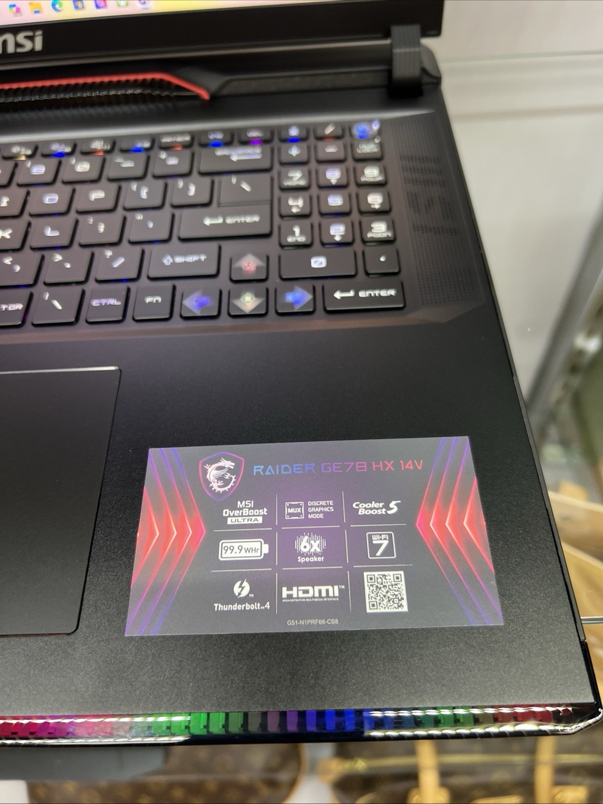MSI Raider GE78HX Gaming Laptop – RTX 4080, i9-14900HX, 96GB RAM, 4TB SSD 240hz