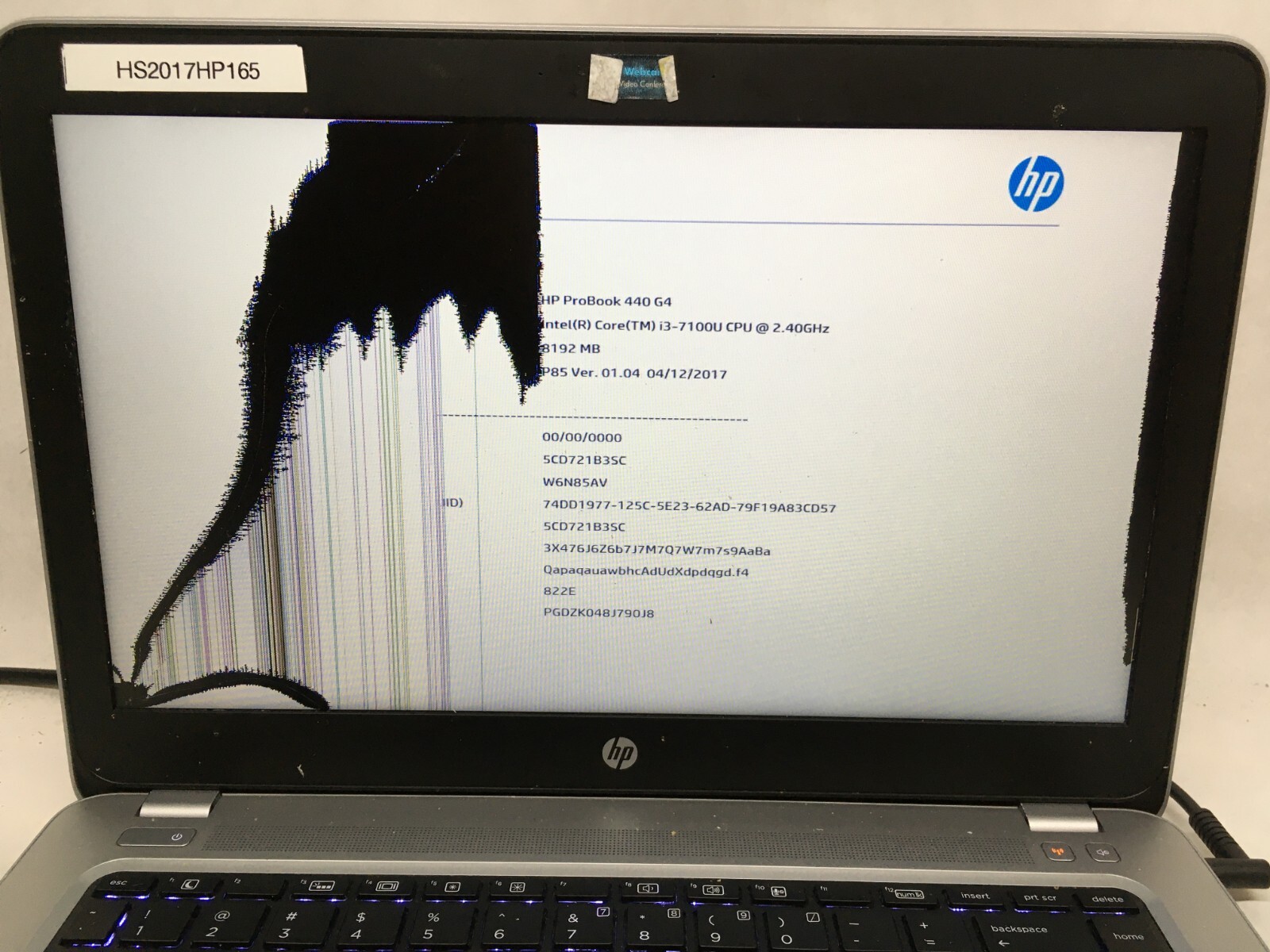 HP ProBook 440 G4 14″ Intel i3 Gen 7 READ DESCRIPTION -AA