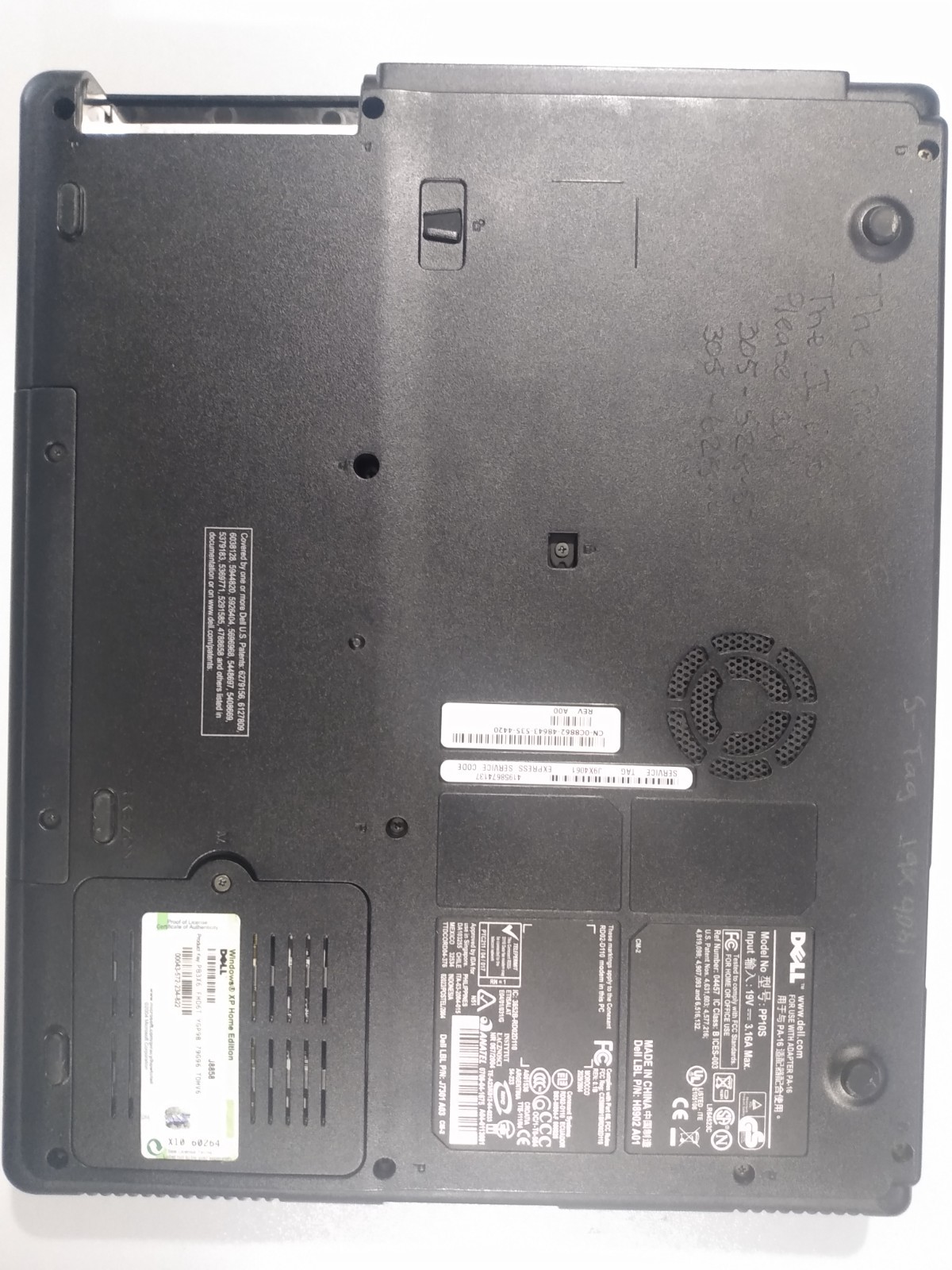 Dell inspiron 1200 pp10s laptop