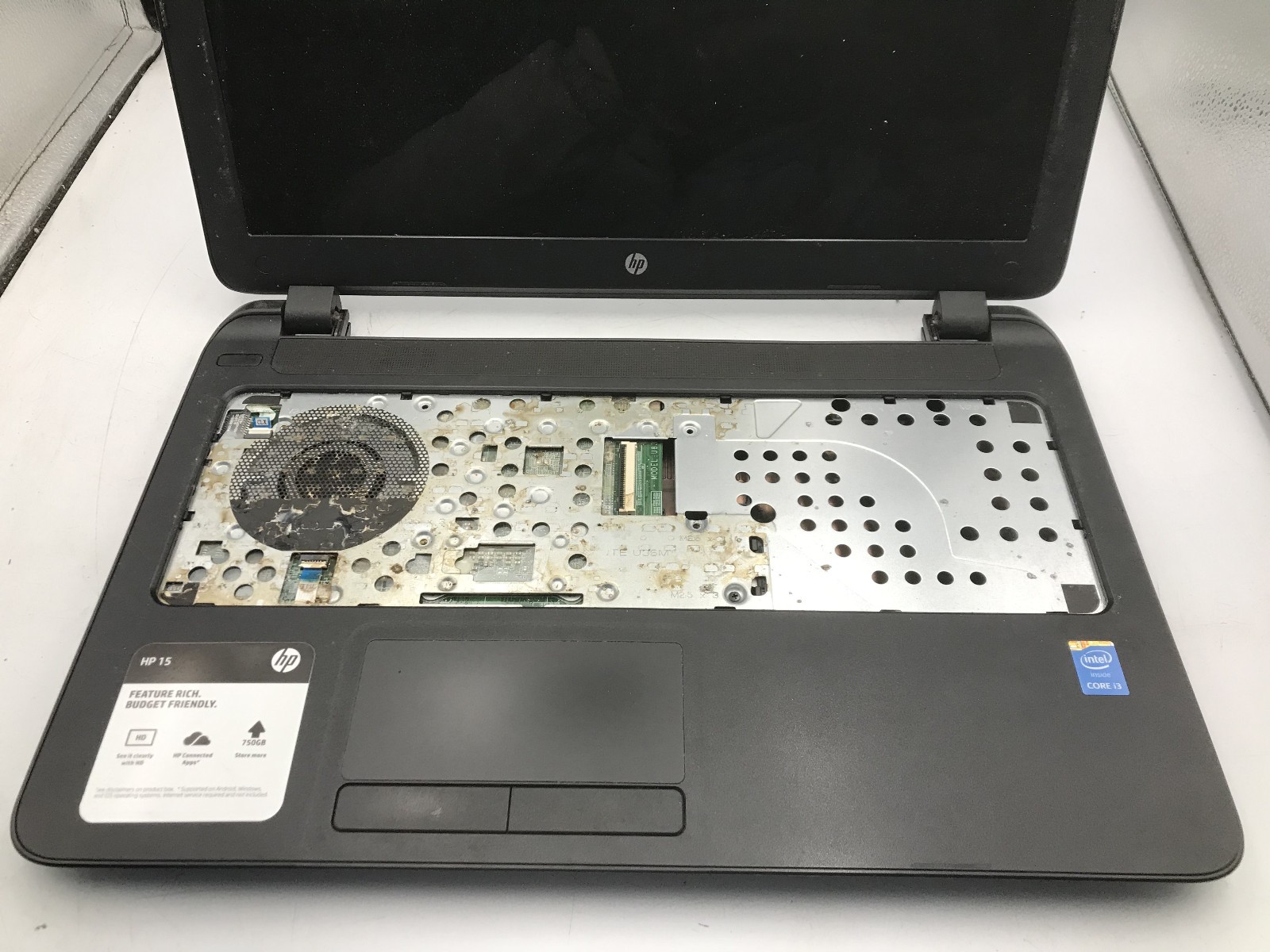 HP 15 F018DX – FOR PARTS/REPAIR – INTEL I3 4TH GEN – NO RAM – READ DESCRIP – BB