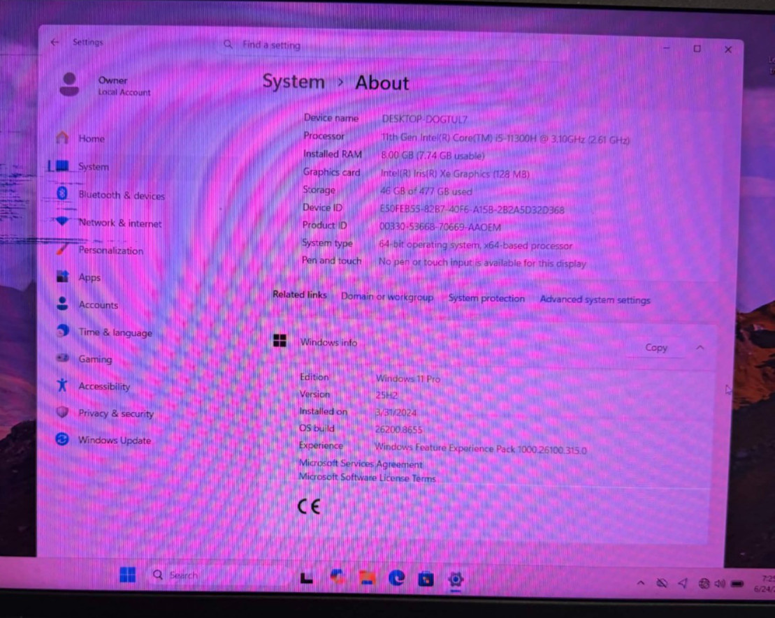 DELL VOSTRO 15 5510 INTEL CORE i5 8GB RAM – Used – STILL WORKING