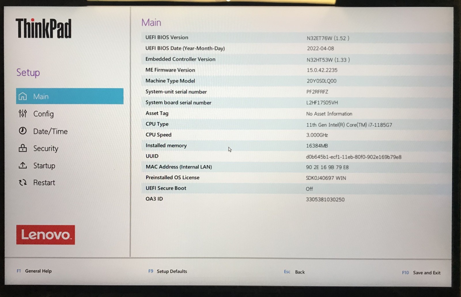 Lenovo ThinkPad X1 Yoga Gen 6 14″ 2-in-1 Laptop i7-1185G7 16GB RAM 1TBNVMe As Is