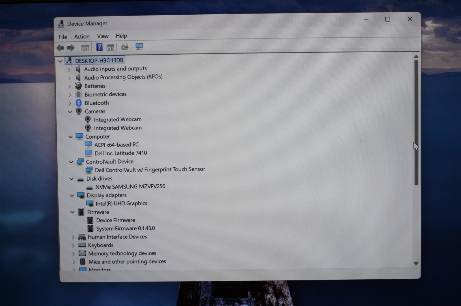 14″Dell Latitude 7410 i7-10610U 1.80GHz RAM 16GB NVMe 256GB/Charger inc