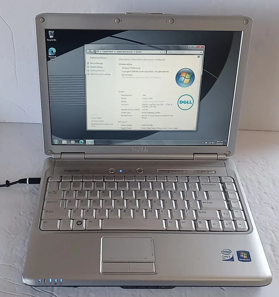 DELL INSPIRON 1420 14″ INTEL CORE 2 DUO CPU 2.00 GHz 3GB 320GB Win 7 PRO