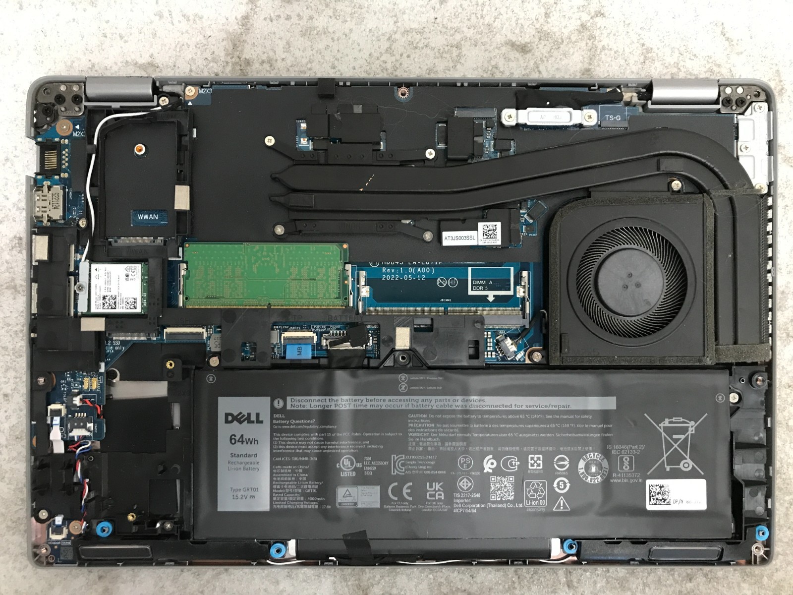 Dell Latitude 5431 / Intel Core i7-1270P 3.66GHz / 8GB RAM / No SSD