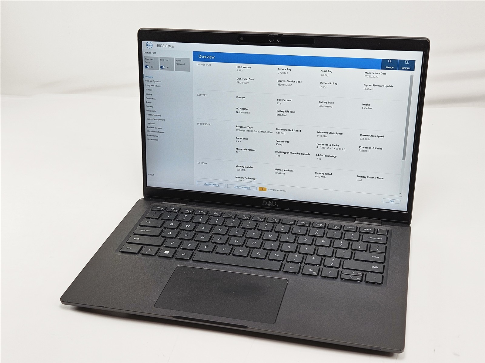 Dell Latitude 7430 Intel Core i5-1250P 16GB 256GB SSD 14″ Business Laptop
