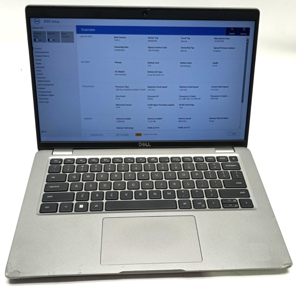 Dell Latitude 5440 14″FHD i7-1370P@4.00GHz 16GB RAM 256GB NVMe Win11Pro MC597*!