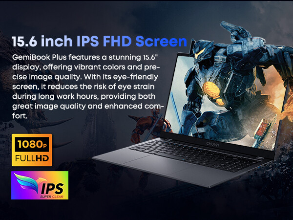 CHUWI GemiBook Plus Laptop Intel N100 3.4GHz 16GB RAM 512GB SSD 15.6″ WIN11
