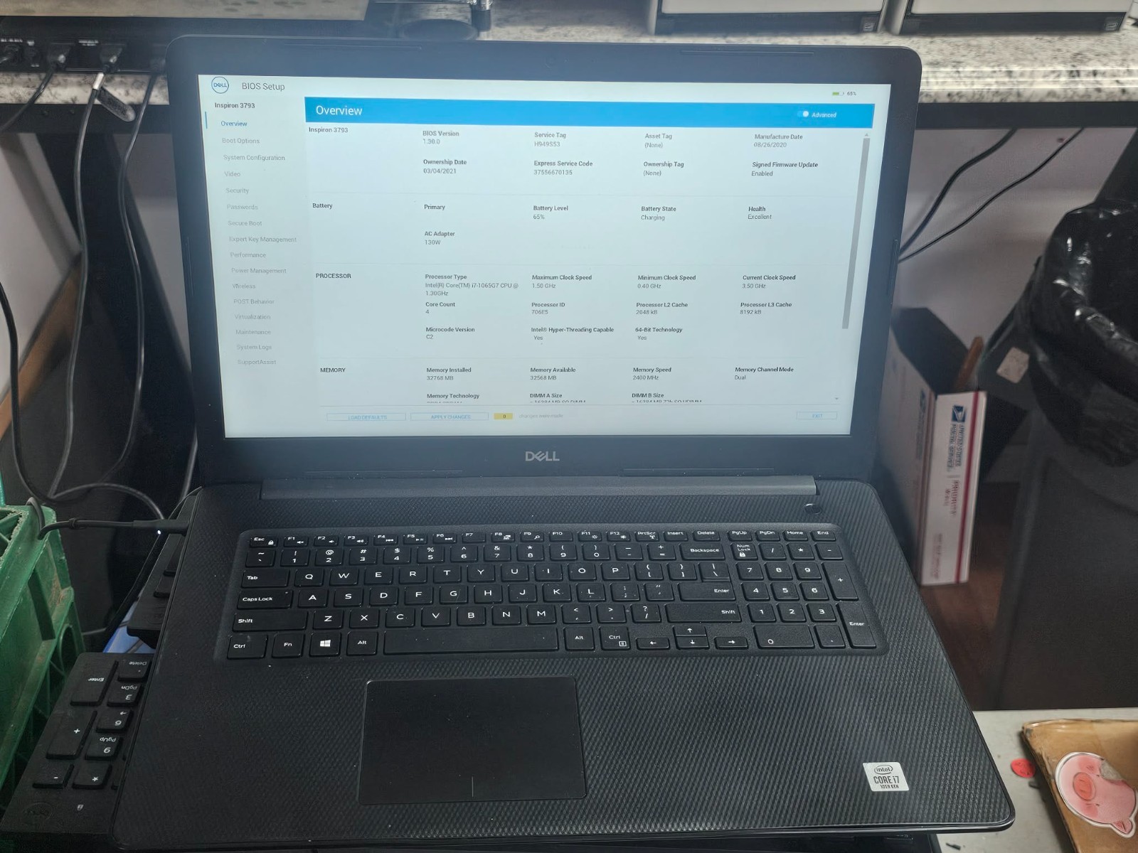 DELL Inspiron 3793 17″ Screen FHD i7-1065G7 32GB DDR4 WiFi BT 512GB SSD & 1TB HD