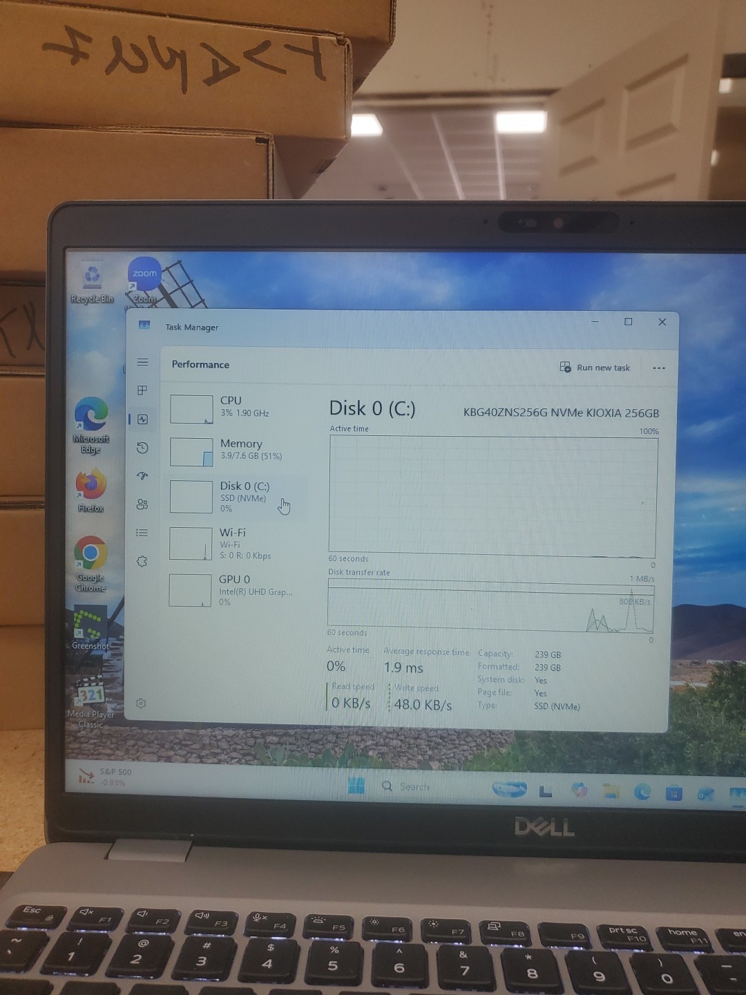 Dell Precision 3550 Laptop – i5-10310U 8GB 256GB SSD 15.6″ 051526-4