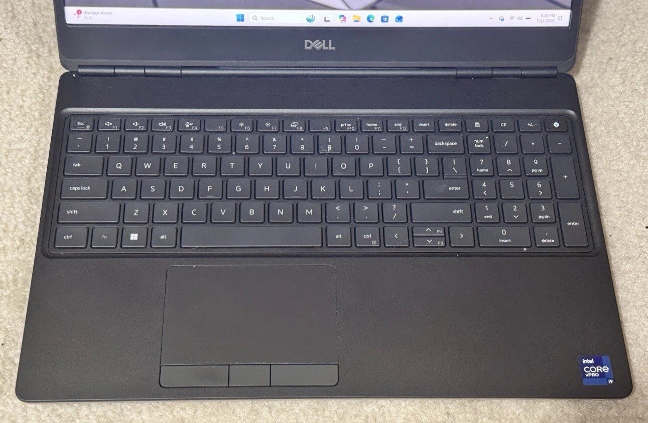 Dell Precision 7560 11th GEN i9-11950H 2.60GHz 16GB 512GB SSD Win Pro 11 Laptop
