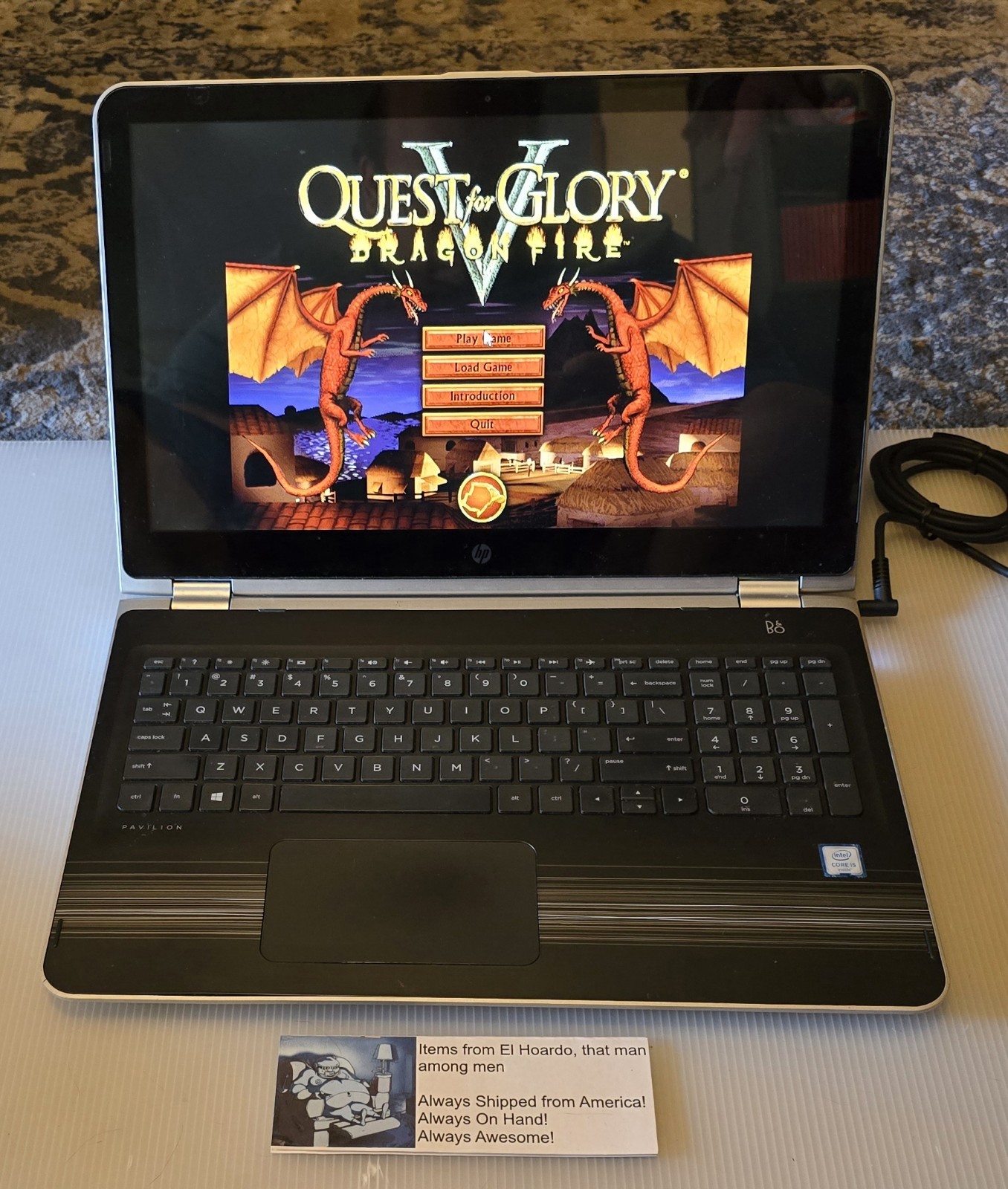 HP Pavillion X360 15-BK010NR – i5-6200U 2.30GHz – 8GB Ram 120GB SSD Touchscreen