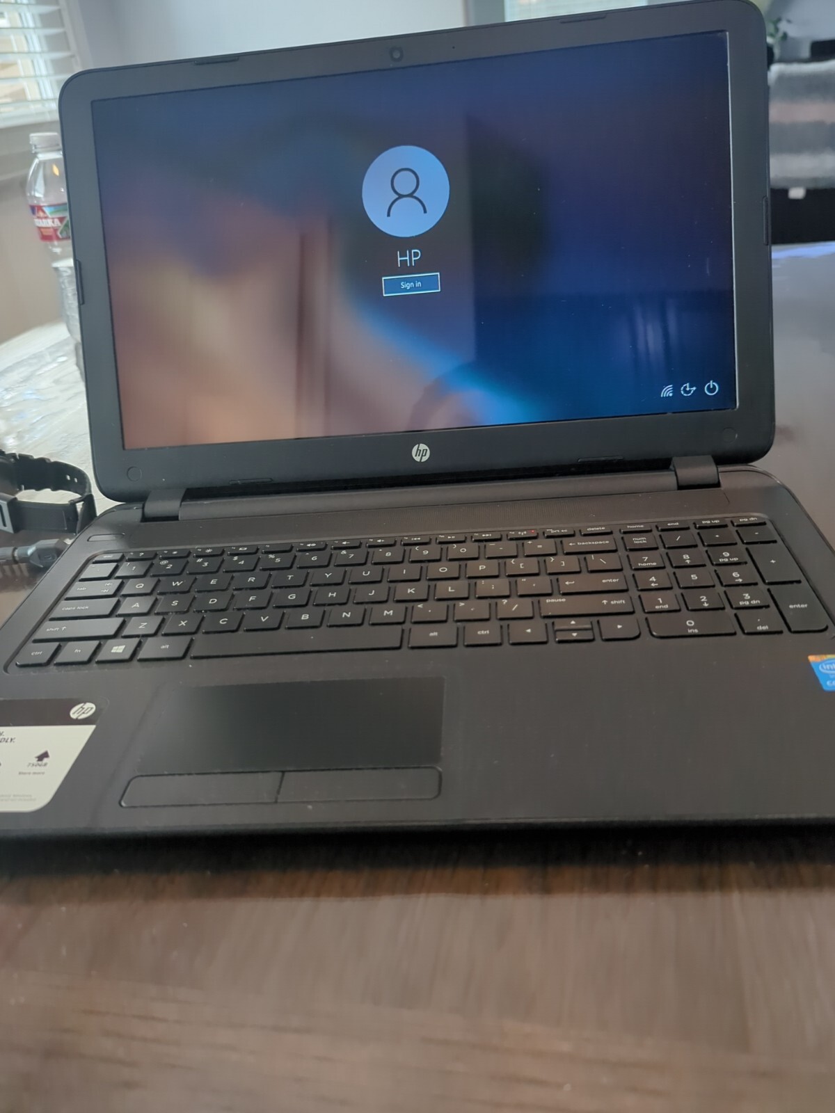 HP Notebook 15, 15.6in Screen, Grey, Factory Default