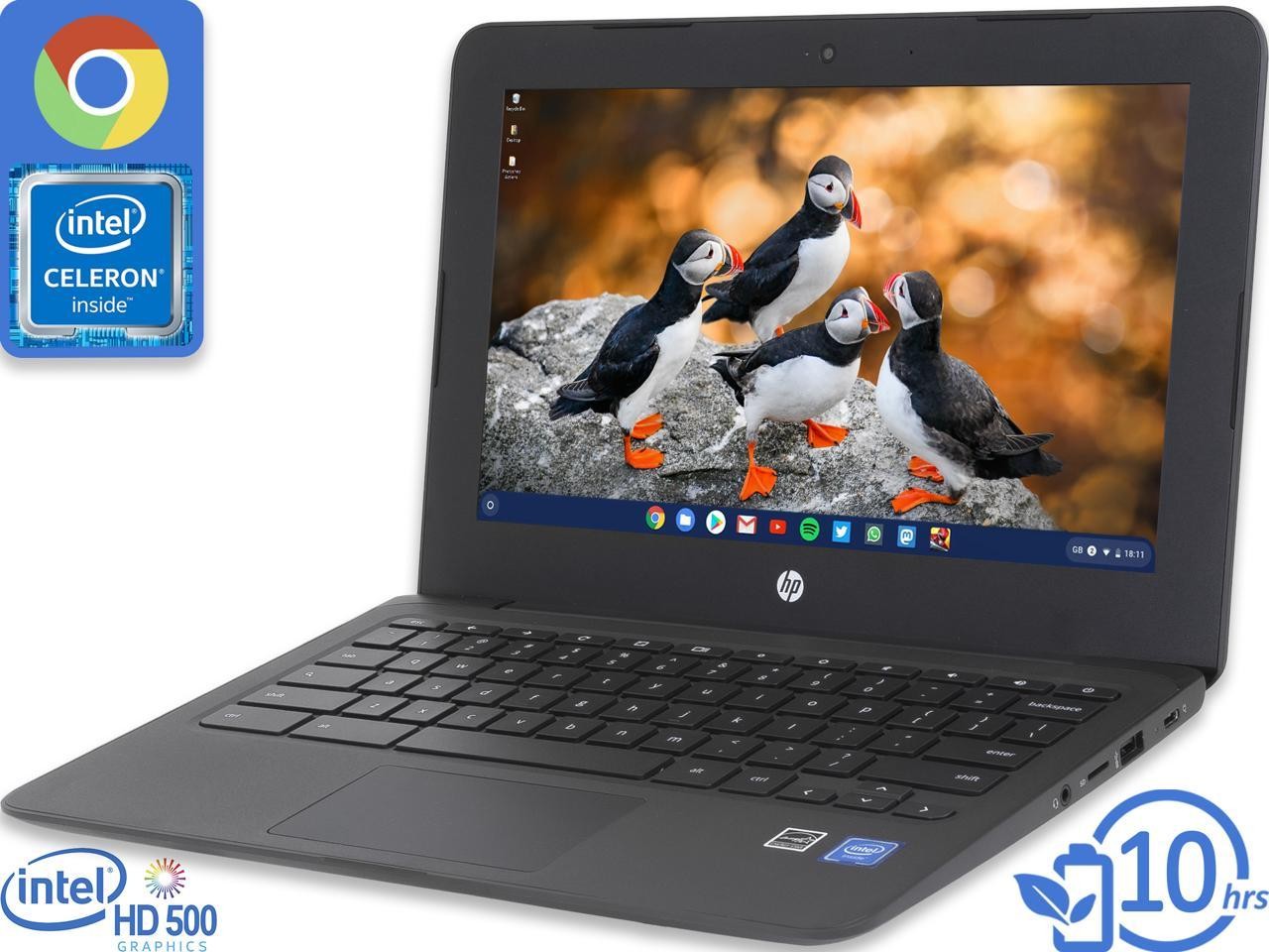 HP 11a-nb0013dx 11.6″ HD Intel Celeron N3350 4GB RAM, 32GB eMMC, Wi-Fi Chrome OS
