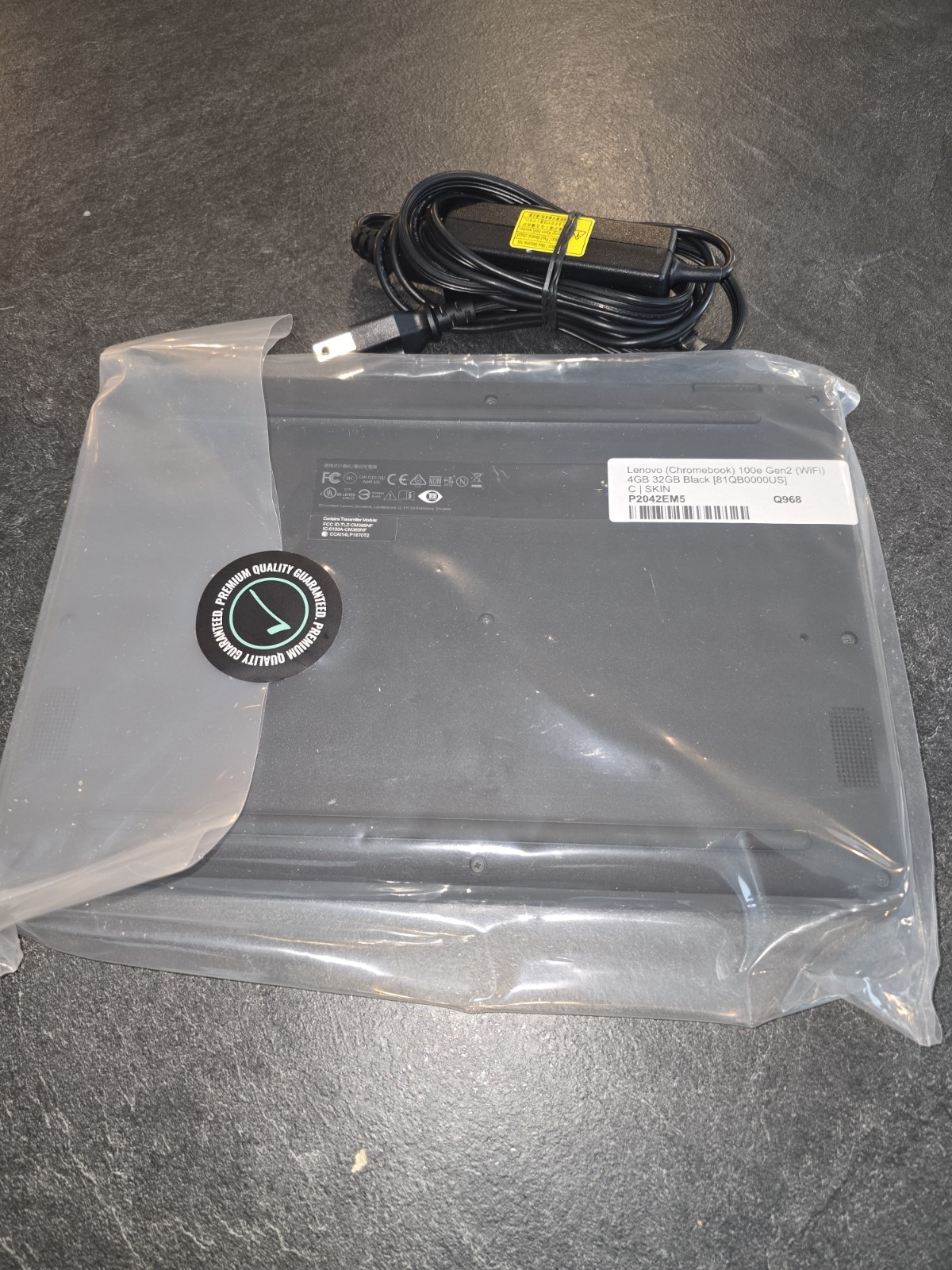 Lenovo 100e Gen 2 Chromebook 81QB0000US 4GB RAM 32GB eMMC 11.6″ + Charger