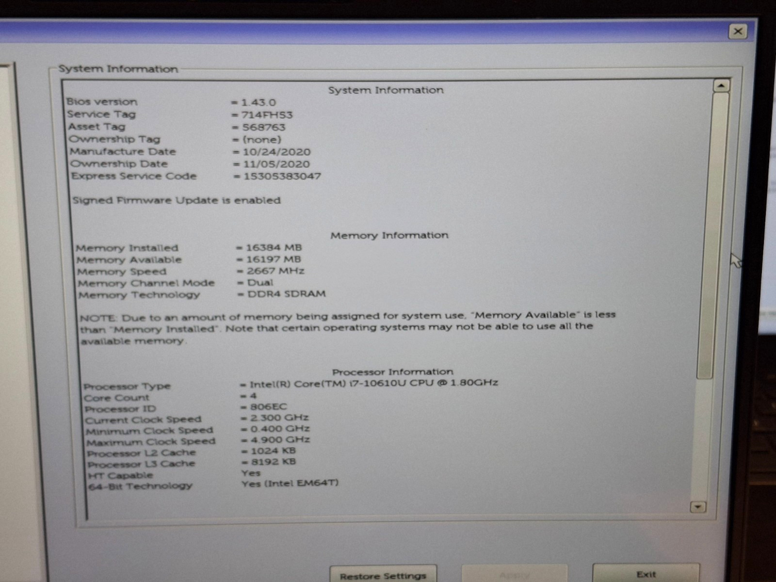 Lot of 3 Dell Latitude 7410 14″ FHD Touchscreen Intel Core i7-10610U 16GB No SSD