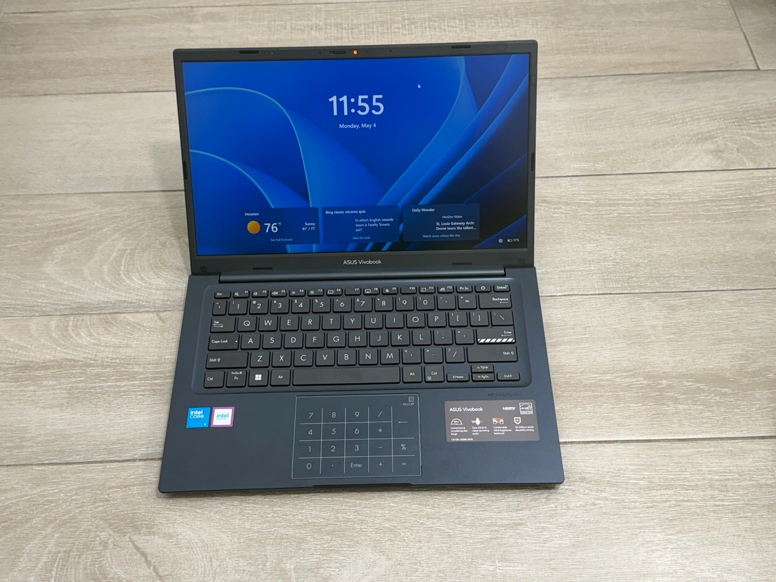 ASUS Vivobook X1404V 14″ Laptop Core 5 120U 8GB 256GB NVMe SSD Win-11