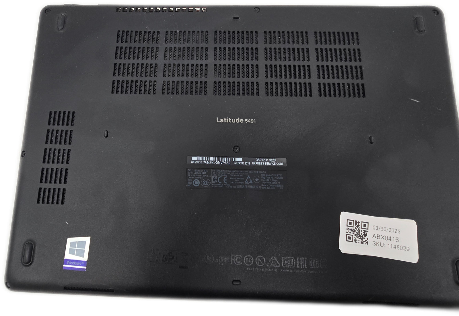 Dell Latitude 5491 i5 8th Gen 8GB 256GB NVMe SSD Windows 11 Pro