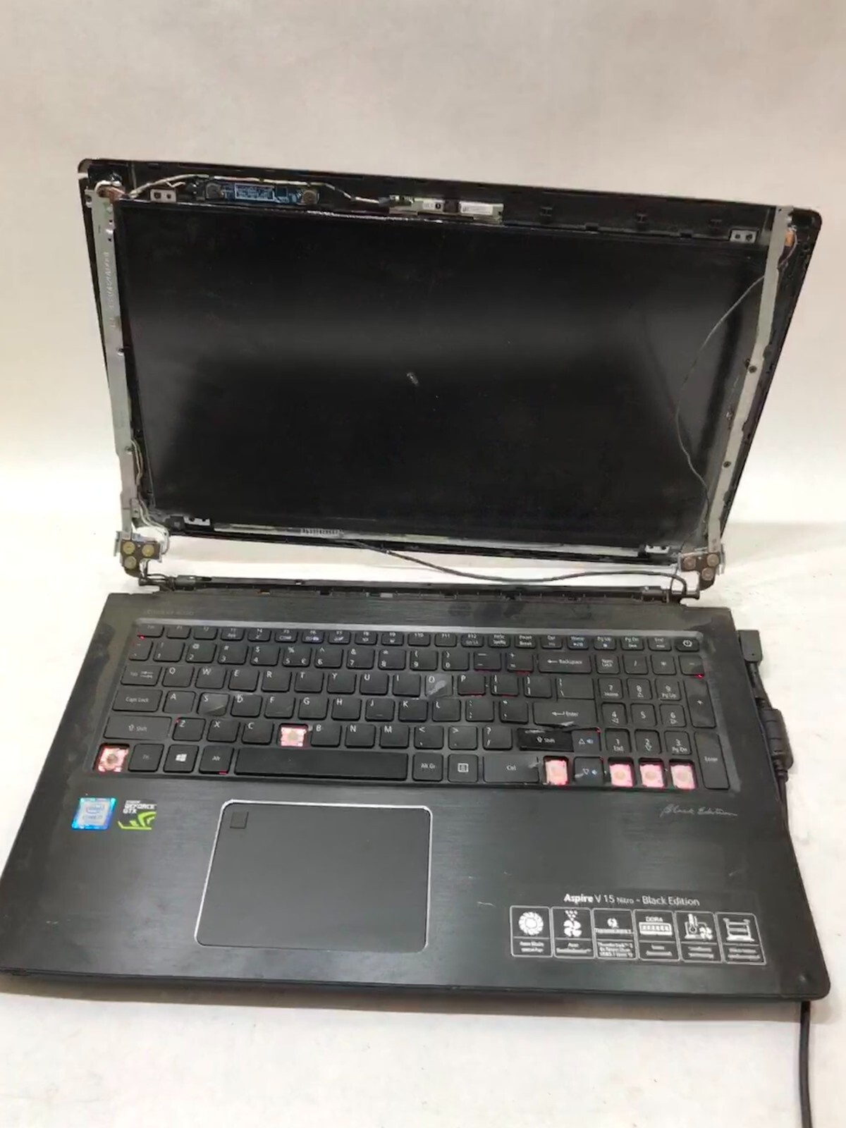 Acer Aspire V15 Black Edition VN7-593G-76SS Intel i7 7th Gen NO RAM GTX 1060 -DW