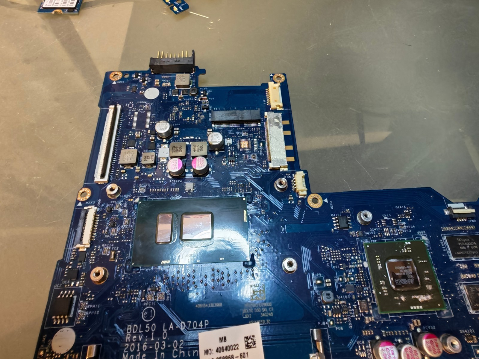 HP 15-AY 250 G6 G5 15-AC MOTHERBOARD LA-D704P I7-6500U AMD R7 M440 INTEL 520 #