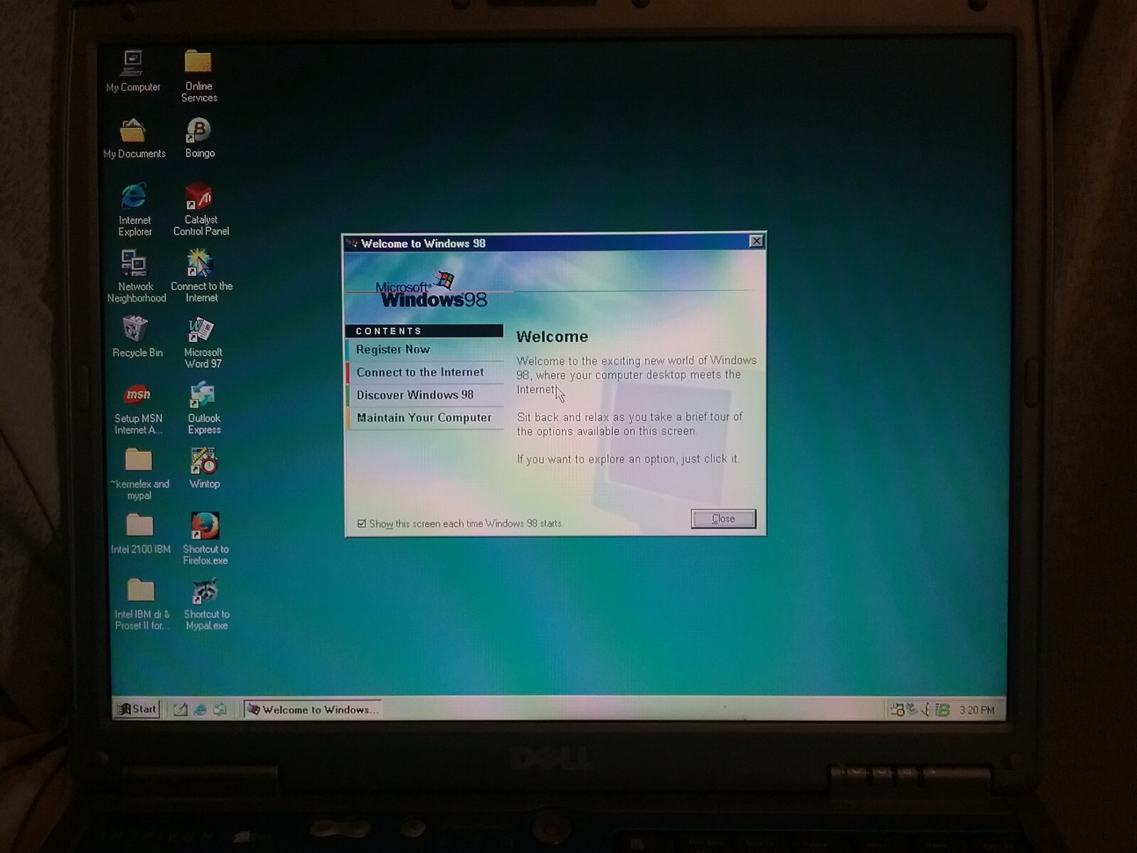 Windows 98 SE DOS Laptop Computer PC w WIFI & Working WEB BROWSER KernelEX USB