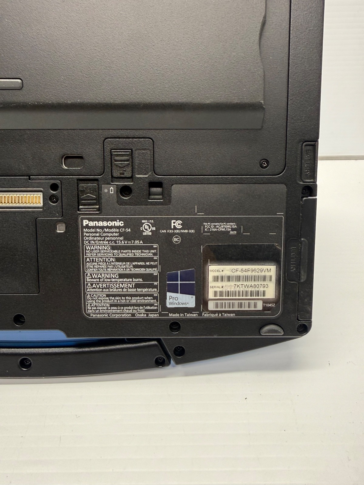 Panasonic ToughBook CF-54-Touch i5-6th 16 GB RAM 512 GB SSD – 10 Hours Only