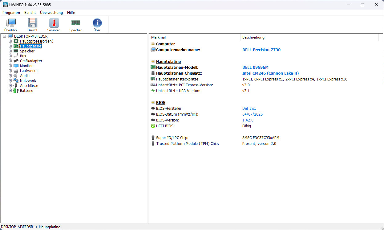 Dell Precision 7730 – i7-8750H 2.2GHz (96GB RAM / 512GB SSD / Quadro P3200)
