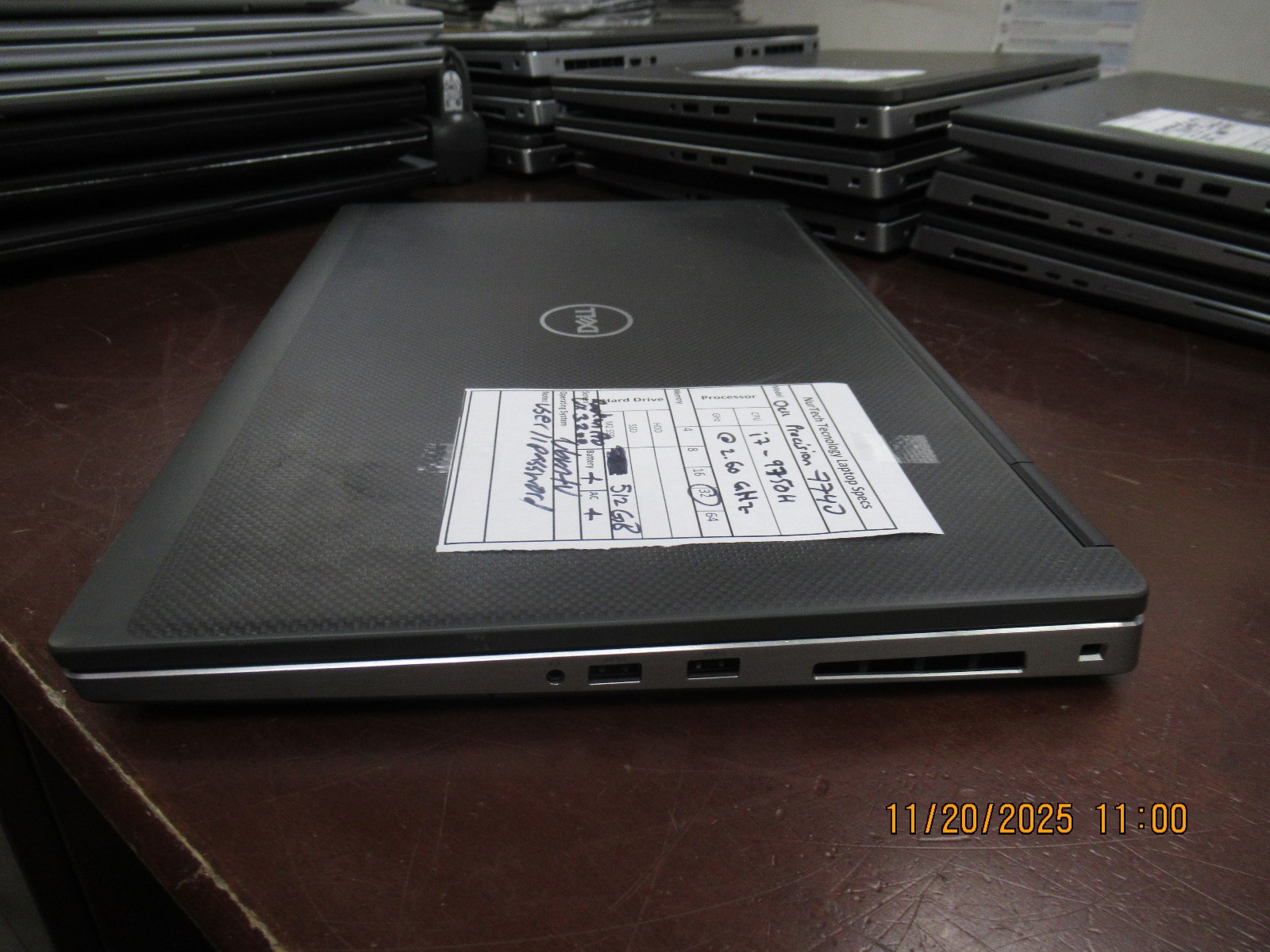 Dell Precision 7740 17.3″ 2.60GHz i7-9750H 32GB 512GB M2SSD WX 3200 Laptop w/ AC