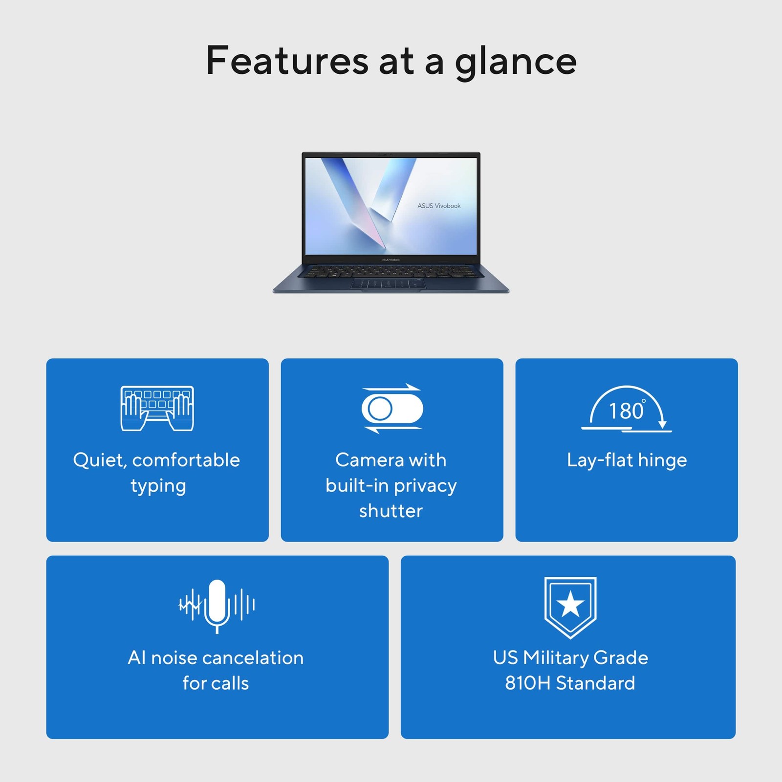 ASUS Vivobook 14 X1404VAP – FHD – Intel Core 5 120U – 8GB RAM – 256GB SSD – Blue