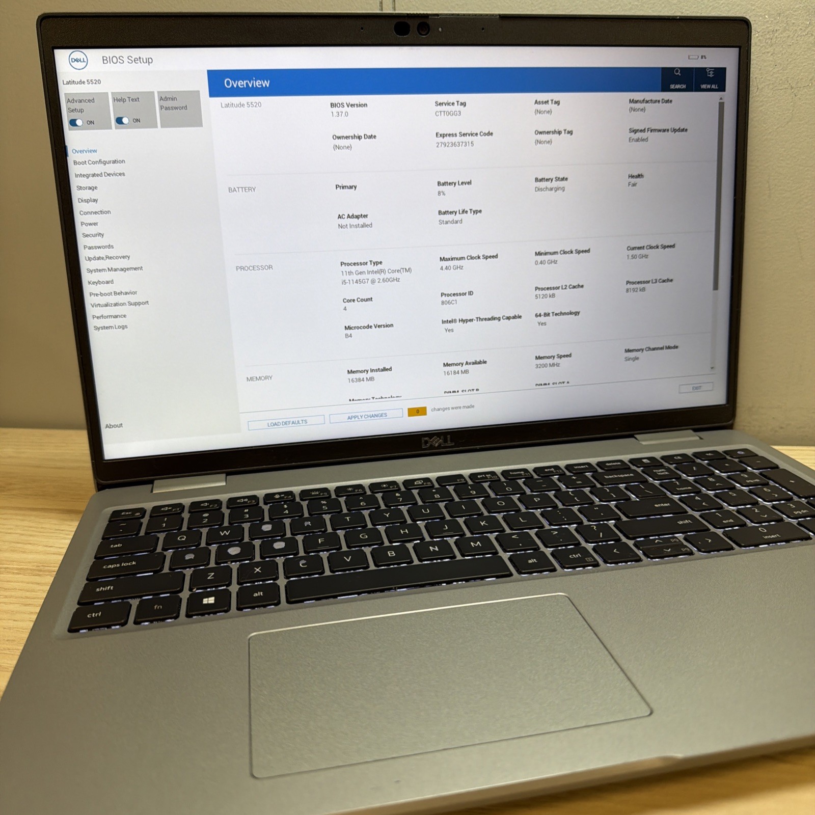 Dell Latitude 5520 i5-1145G7 16GB 512GB SSD 15″ FHD Win11 Fair