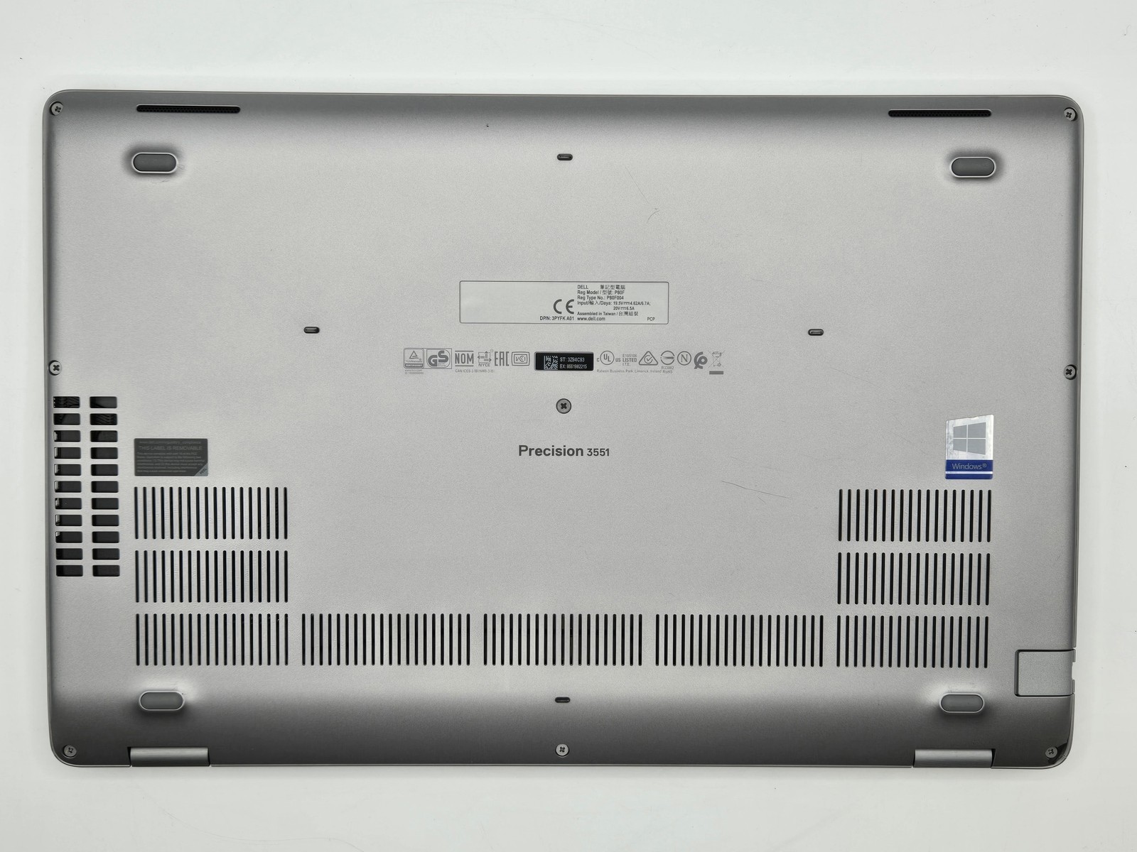Dell Precision 3551 15″ FHD Touch I5-10400H 512GB SSD 16GB W11P Backlit 4G LTE