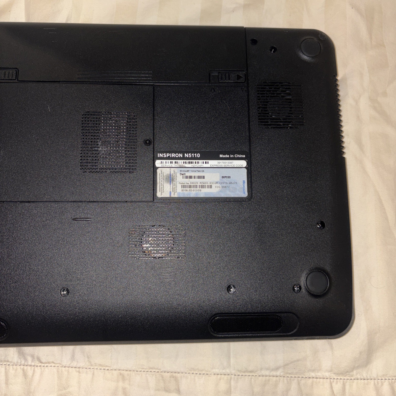 Dell Inspiron N5110 Intel i5-2430M 2.4GHz, 8GB, 640GB, Chrome Flex – BAD CMOS