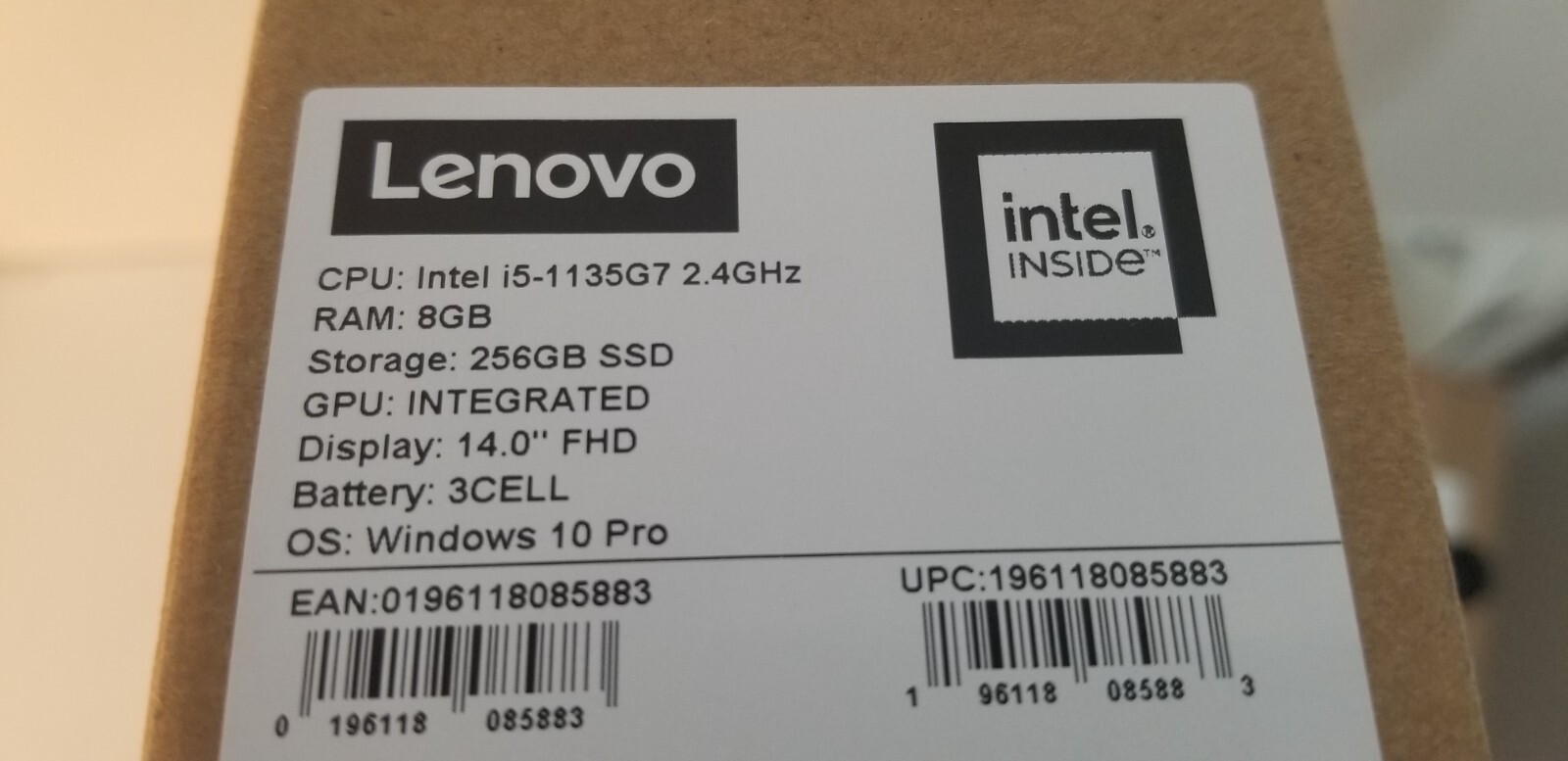 Lenovo V14 G2 ITL 14″ (256GB SSD, Intel Core i5 -1135G7, 2.40GHz, 8GB) Laptop –