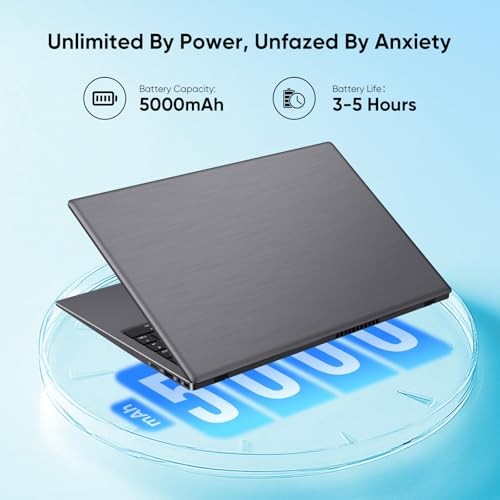 Laptop, 12GB LPDDR5 RAM 1TB SSD, Quad-Core N95 Processor Up to 3.4GHz, Gray