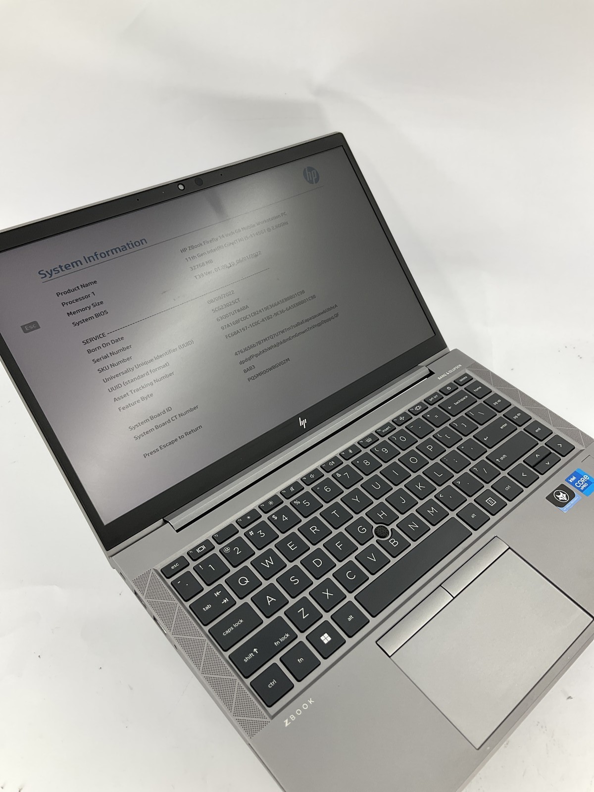 HP Zbook Firefly G8 14″ Core i5-1145G7 256GB 32GB B Win 11 Pro