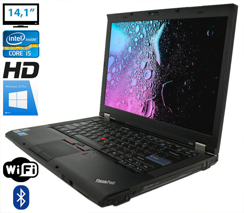Great Deal Laptop Lenovo T410 14.1 inch HD i5-450M 2×2.4Ghz, Windows 10 SSD