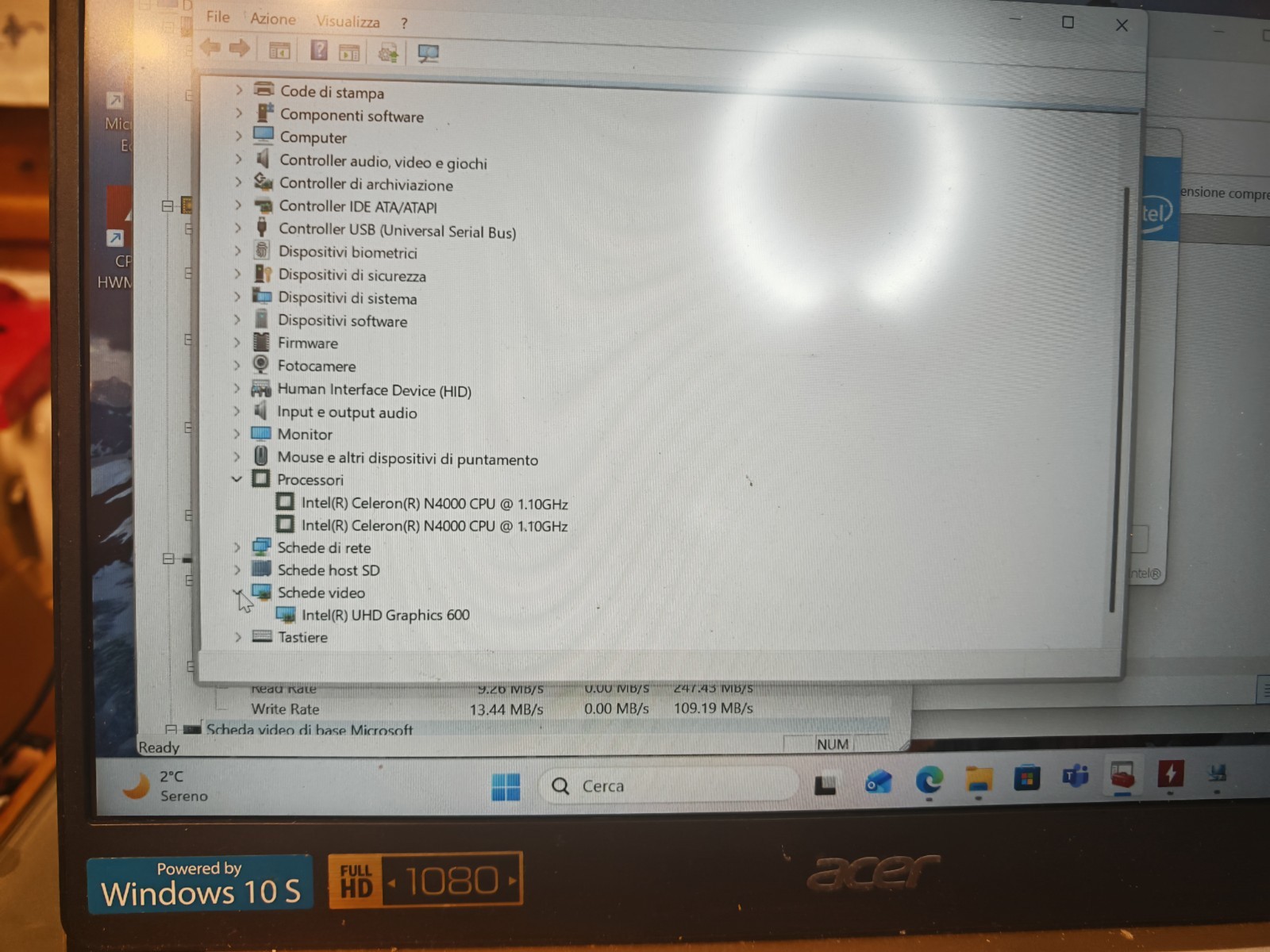ACER SF114-32 MOTHERBOARD 448.0E604.001M N4000 64GB EM 4GB UHD 600 NBGXH1100A #