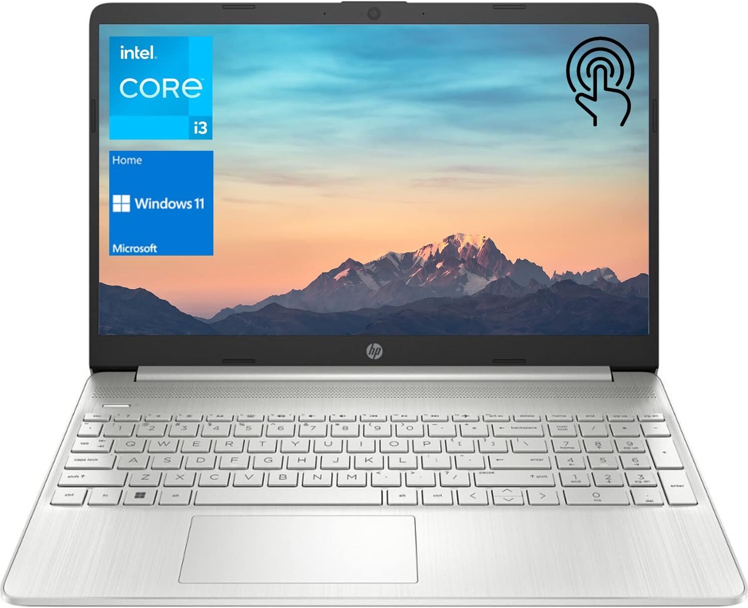HP 15.6 Notebook Laptop Touch-Screen Intel Core i3 1215U 32GB RAM, 1TB PCIe SSD
