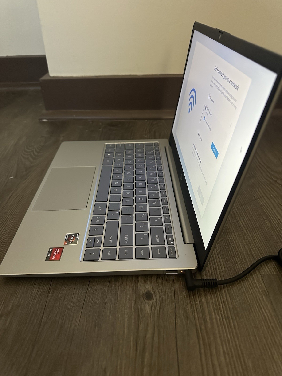 HP Silver Laptop 2024 AMD Ryzen Radeon Graphics Built-in Webcam Wi-Fi