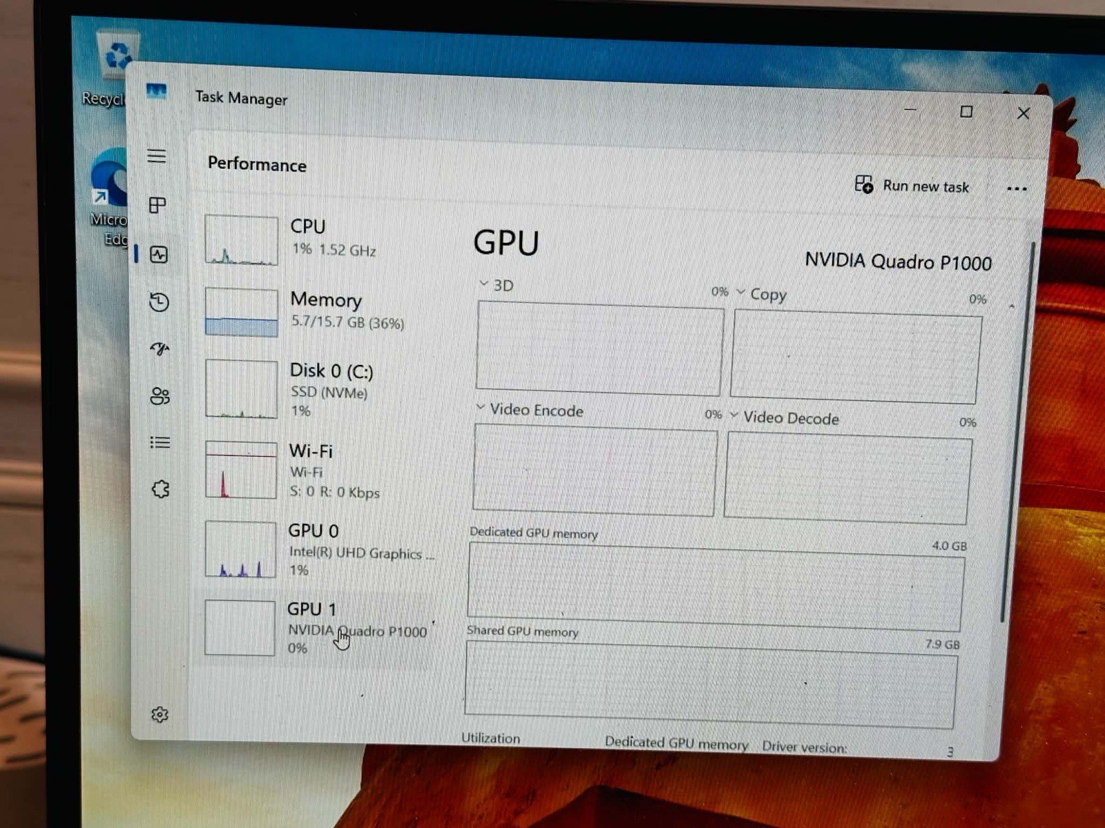 Dell Precision 5530 15.6in i7-8850H 16GB 512GB SSD Quadro P1000 W11 Pro