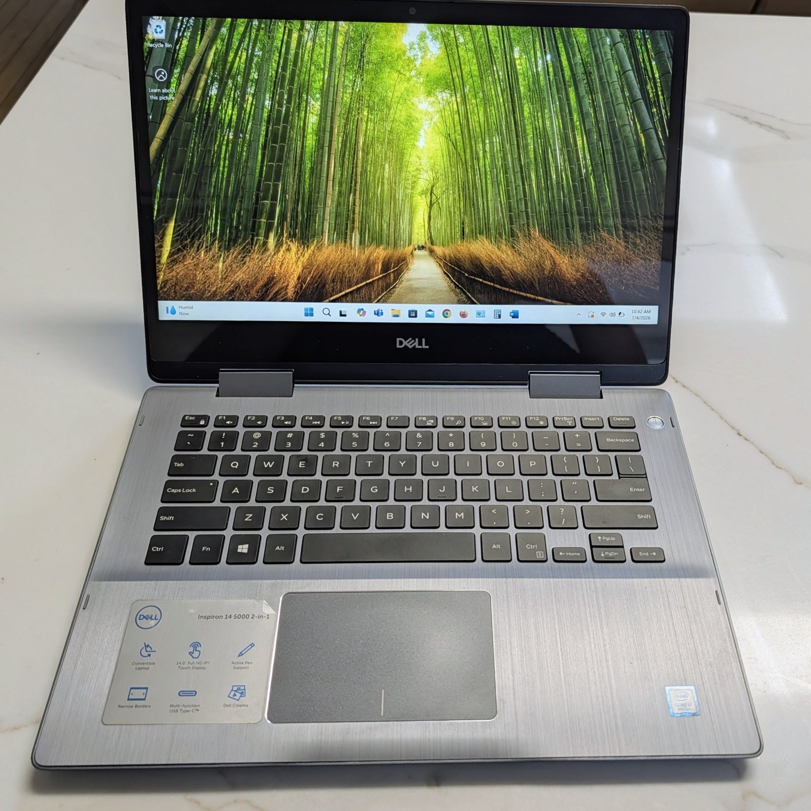 Dell Inspiron 5482 14″ 2-in-1 Touch i7-8565U 8GB RAM 256GB SSD Windows 11 MINT
