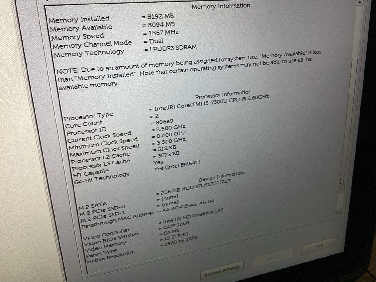 Dell Latitude 5285 2 in 1 Laptop i5-7300U 256GB 8GB & Case & Pen – UNTESTED