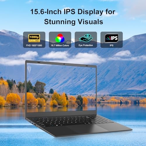 Laptop Computer 15.6 Inch – 8GB RAM 128GB SSD Laptops with Pentium 6500Y