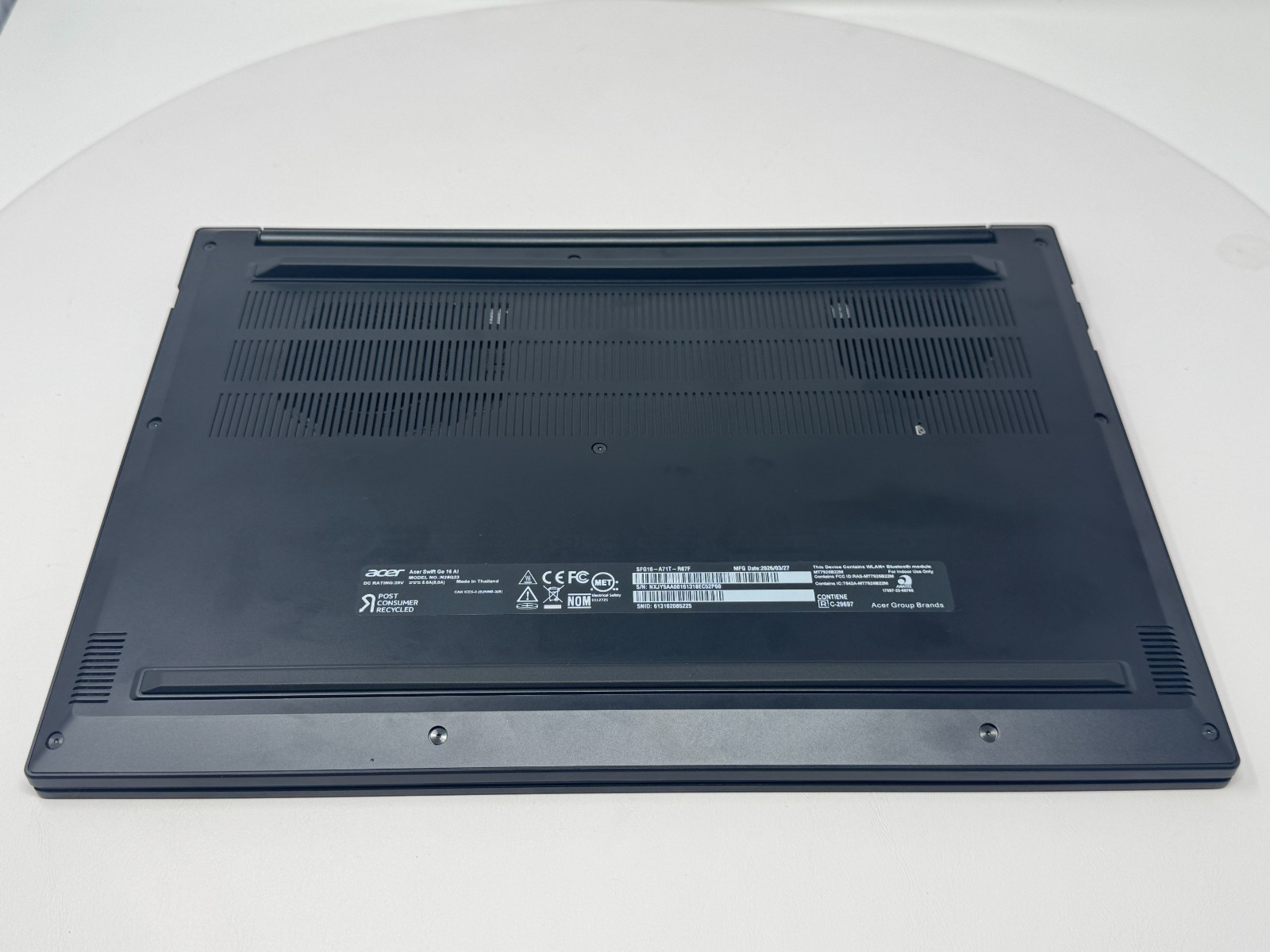OPEN BOX Acer Swift Go 16 AI Ryzen AI 9 32GB 1TB Touchscreen Laptop Tested