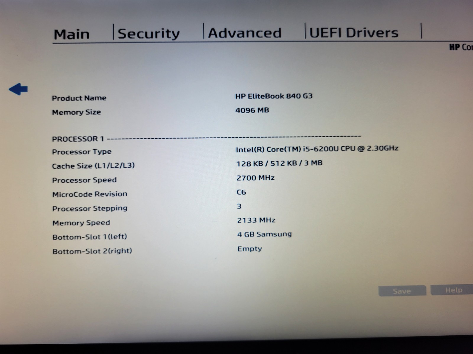 HP EliteBook 840 G3 i5-6200U 4GB RAM *No Battery/HDD/OS* *Boots to BIOS* | C921